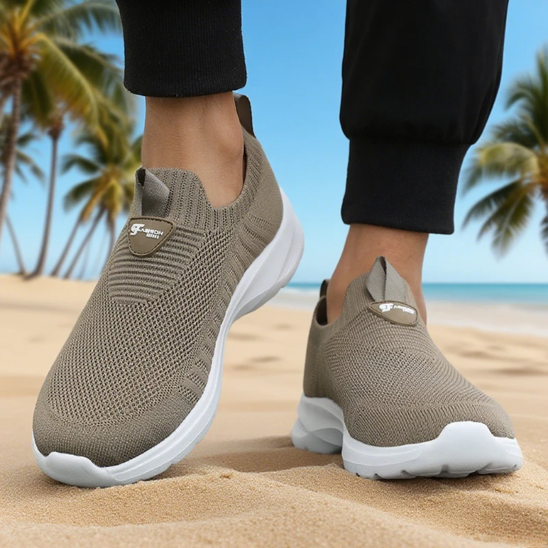 Running Mesh Shoes Fashion Casual Sneakers Outdoor Breathable Athletic Gym Men Tennis Footwear Lightweight Zapatillas De Hombre thumbnail 2
