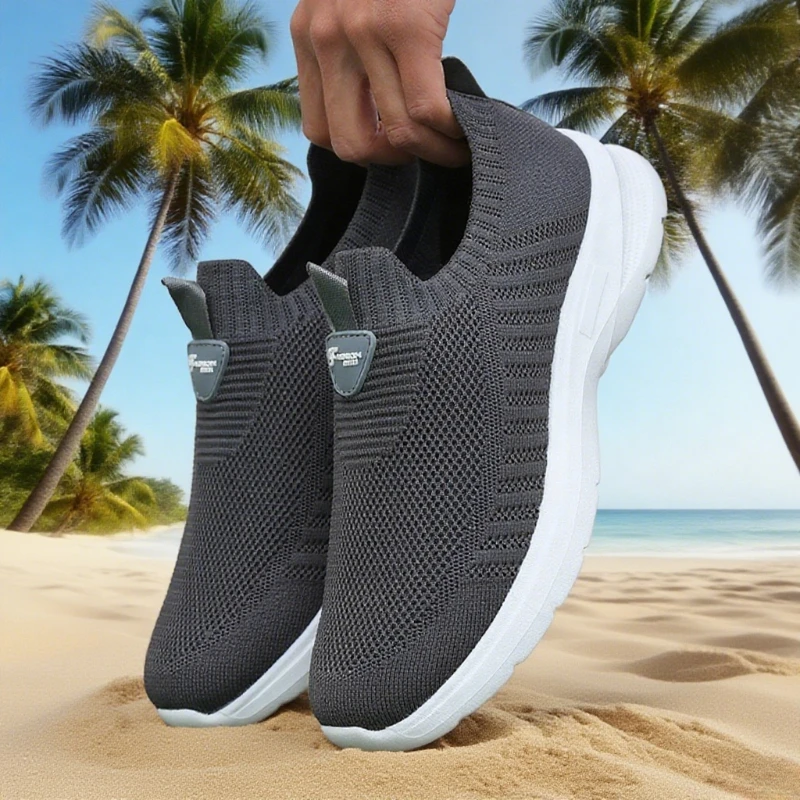 Running Mesh Shoes Fashion Casual Sneakers Outdoor Breathable Athletic Gym Men Tennis Footwear Lightweight Zapatillas De Hombre thumbnail 3