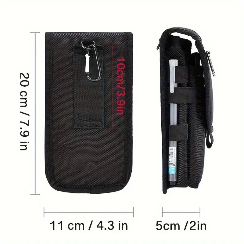 6.3 Inch Multi-Functional Mobile Phone Bag Oxford Fabric Pocket Cell Phone Belt Pouch Case Men's Outdoor Bag for Iphone 16 15 thumbnail 6