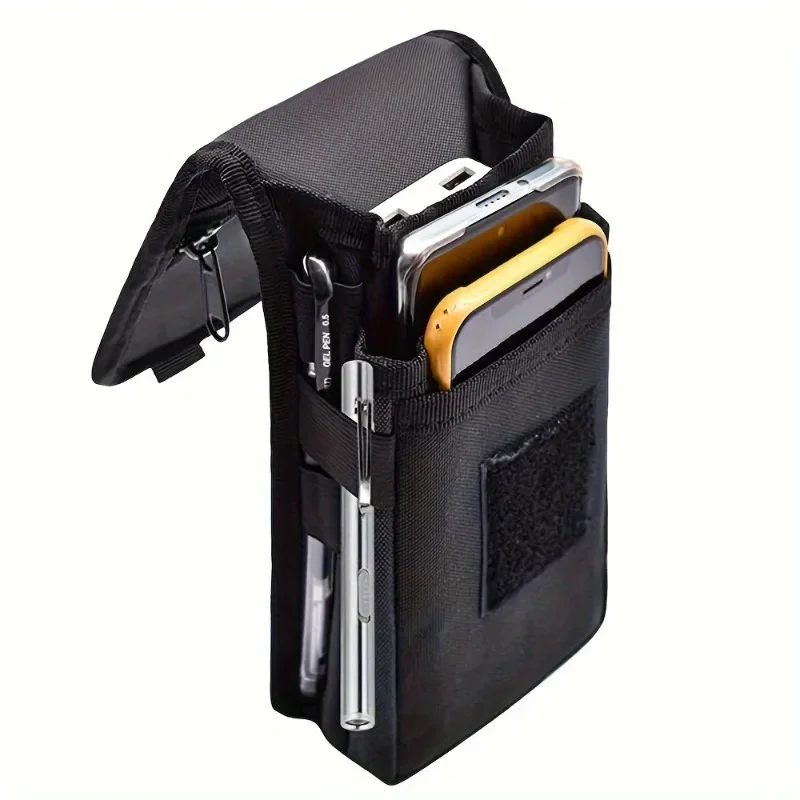 6.3 Inch Multi-Functional Mobile Phone Bag Oxford Fabric Pocket Cell Phone Belt Pouch Case Men's Outdoor Bag for Iphone 16 15 thumbnail 3