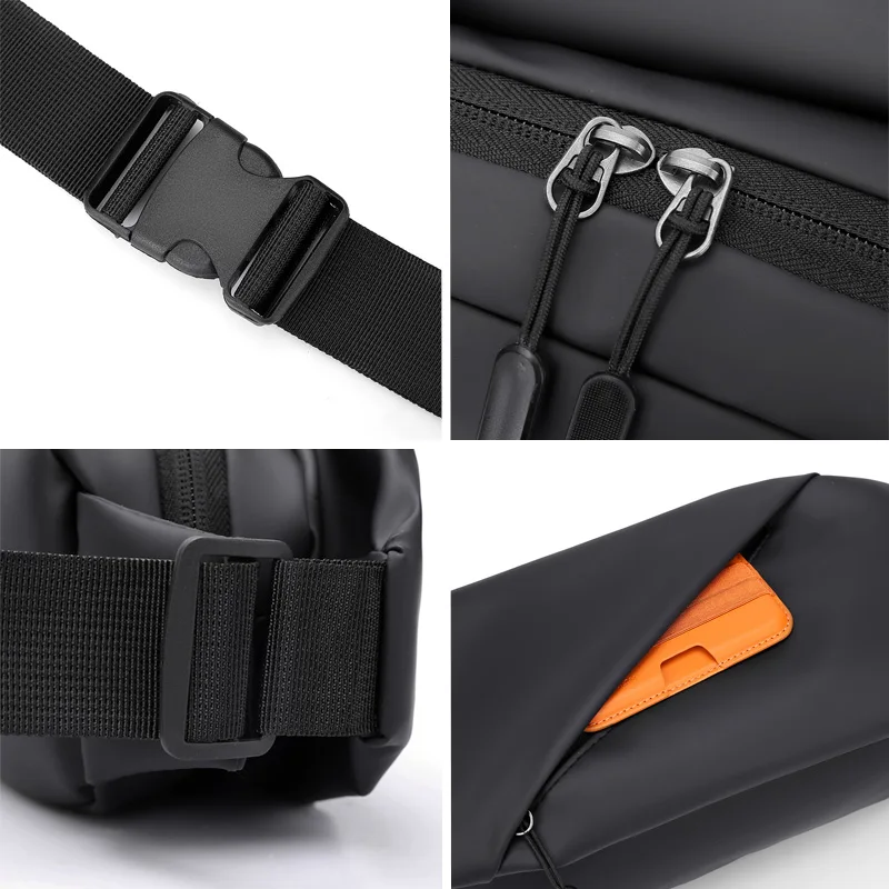 New Men's Shoulder Bag Fashion Simple Large Capacity Multi-function Men's Chest Bag Designer Models Men's Crossbody Bag thumbnail 4