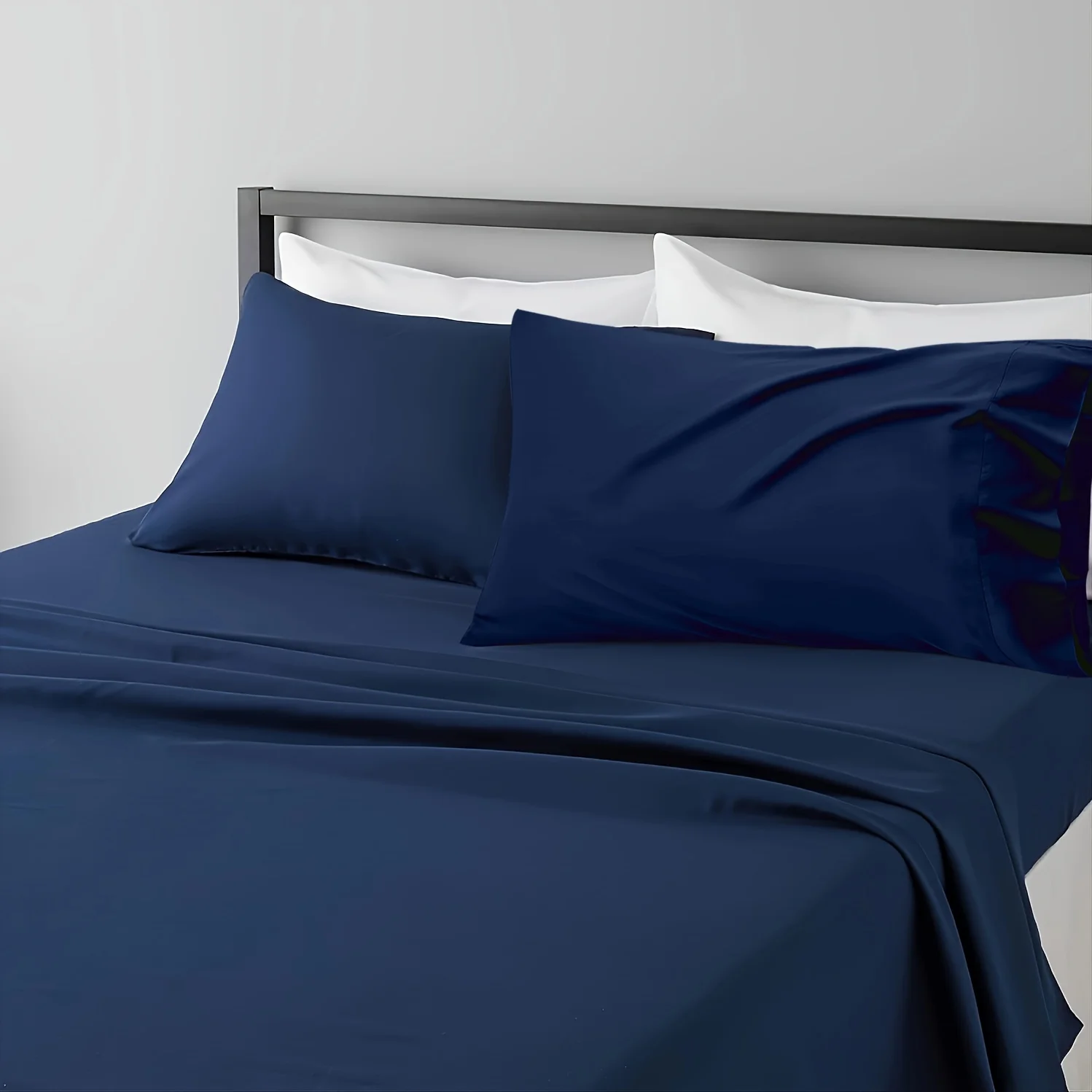 Sheet Set Breathable & Cooling Sheets Hotel Luxury Bed Sheets Extra Soft Easy Fit - 3/4 Piece Set thumbnail 2