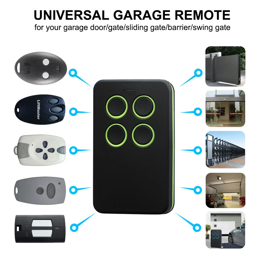 Multi-Frequency Garage Door Remote Control Duplicator 280MHz-868MHz 4-IN-1 RF Copy Code Electronic Gate Control Opener thumbnail 5
