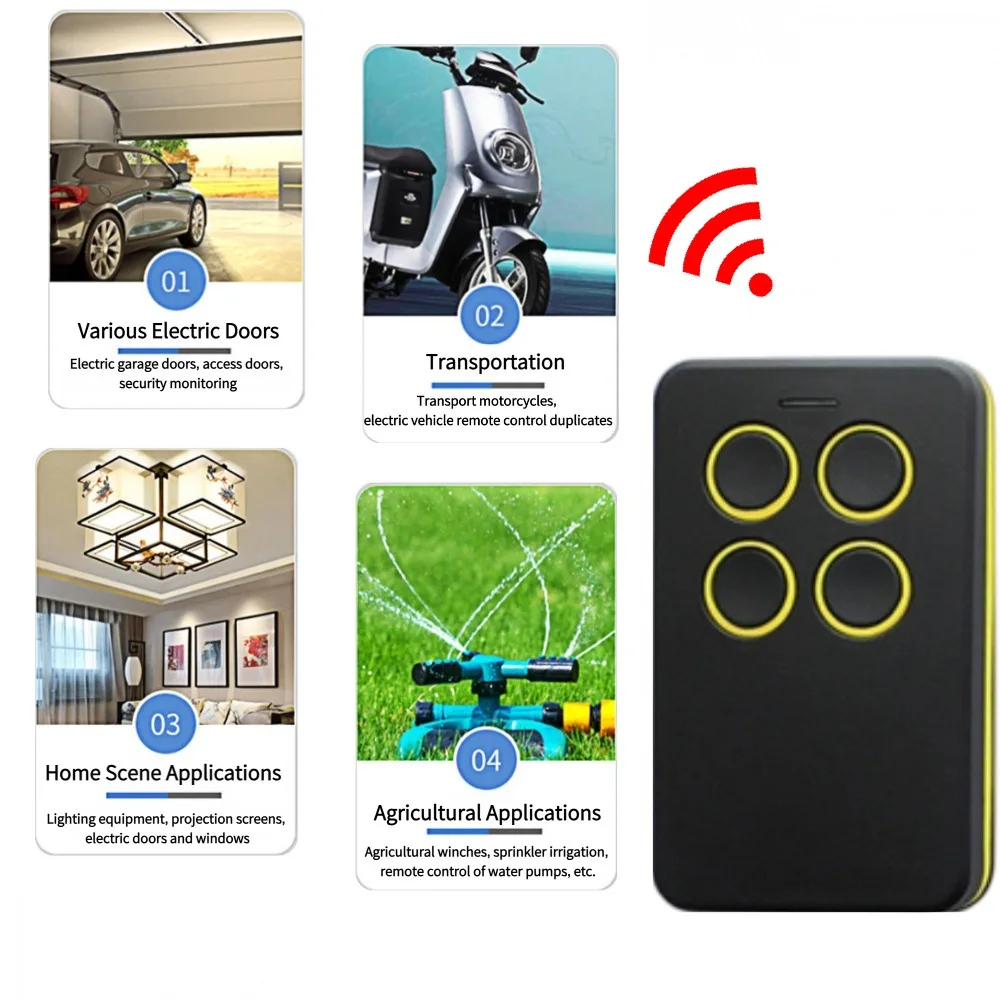 Multi-Frequency Garage Door Remote Control Duplicator 280MHz-868MHz 4-IN-1 RF Copy Code Electronic Gate Control Opener thumbnail 6