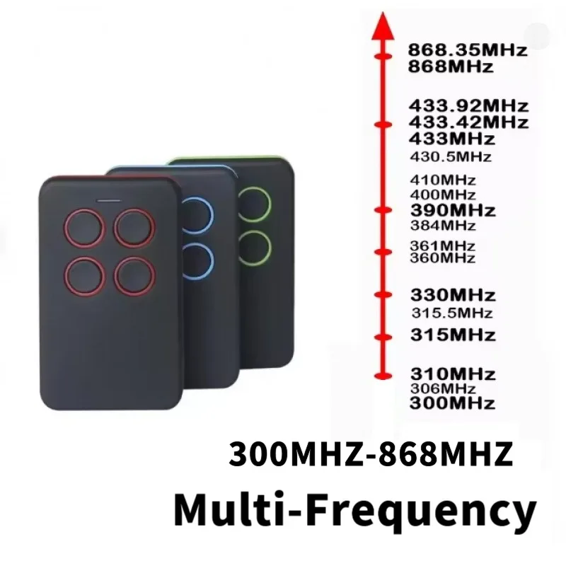 Multi-Frequency Garage Door Remote Control Duplicator 280MHz-868MHz 4-IN-1 RF Copy Code Electronic Gate Control Opener thumbnail 4