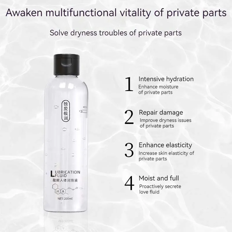 200ML Water based Lubricant Safe Intimate Gel Vaginal Anal Lube Lubricating Oil Adult For Women Men And Couple Erotic Tools thumbnail 3