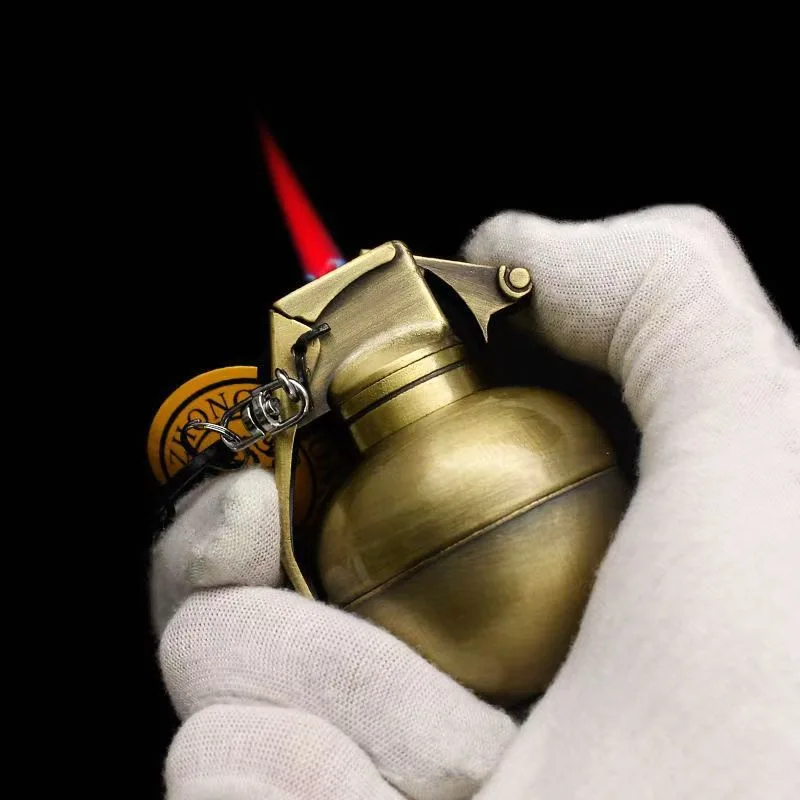 Grenade Model Cigar Igniter Creative Metal Windproof Lighter Novel Cigarette Lighters & Smoking Accessories Factory Direct Sales thumbnail 2