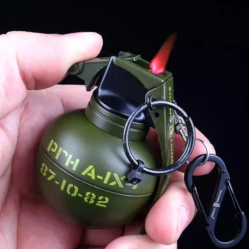 Grenade Model Cigar Igniter Creative Metal Windproof Lighter Novel Cigarette Lighters & Smoking Accessories Factory Direct Sales