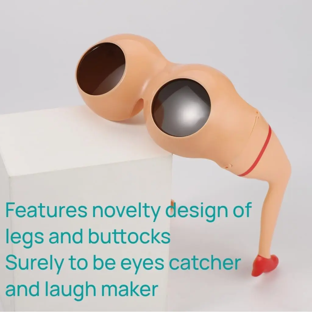 Funny Sunglasses for Party Crazy Fun Sunglasses with Novelty Designs for Cosplay Costume  Leg and Hip Design thumbnail 2