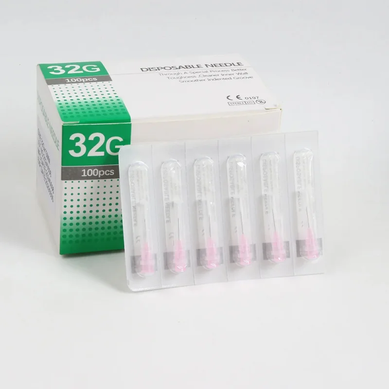 100pcs Painless small meso needle painless beauty ultrafine 32G *  , 31G * 30G *syringes Korean Needles Eyelid Tools thumbnail 5