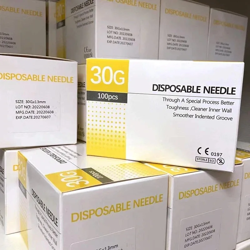 100pcs Painless small meso needle painless beauty ultrafine 32G *  , 31G * 30G *syringes Korean Needles Eyelid Tools thumbnail 2