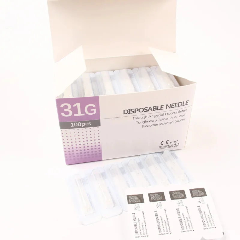 100pcs Painless small meso needle painless beauty ultrafine 32G *  , 31G * 30G *syringes Korean Needles Eyelid Tools thumbnail 6