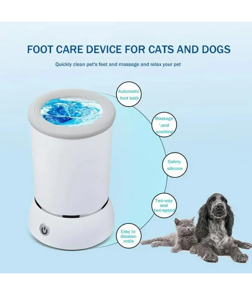 Automatic Dog Paw Cleaner Pet Foot Paw Washer Electric Paw Massager USB Charging for Small Medium Large Dogs Pet Foot Washer Cup thumbnail 5