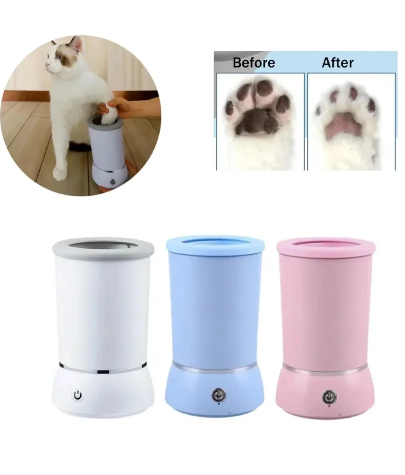 Automatic Dog Paw Cleaner Pet Foot Paw Washer Electric Paw Massager USB Charging for Small Medium Large Dogs Pet Foot Washer Cup