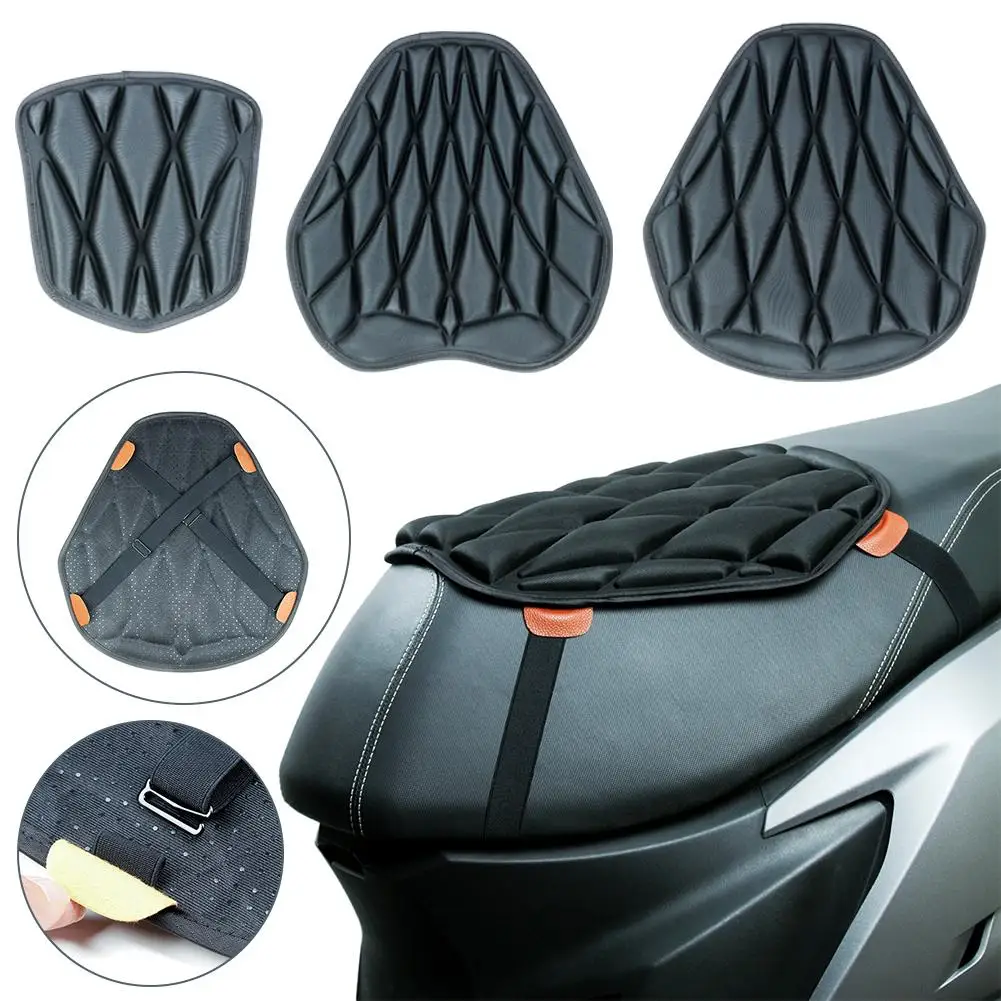 Universal Anti Slip 3D Comfort Seat Cushion Motorcycle Comfort Breathable Front Rear Seat Cushion Motorbike Seat Cover thumbnail 4