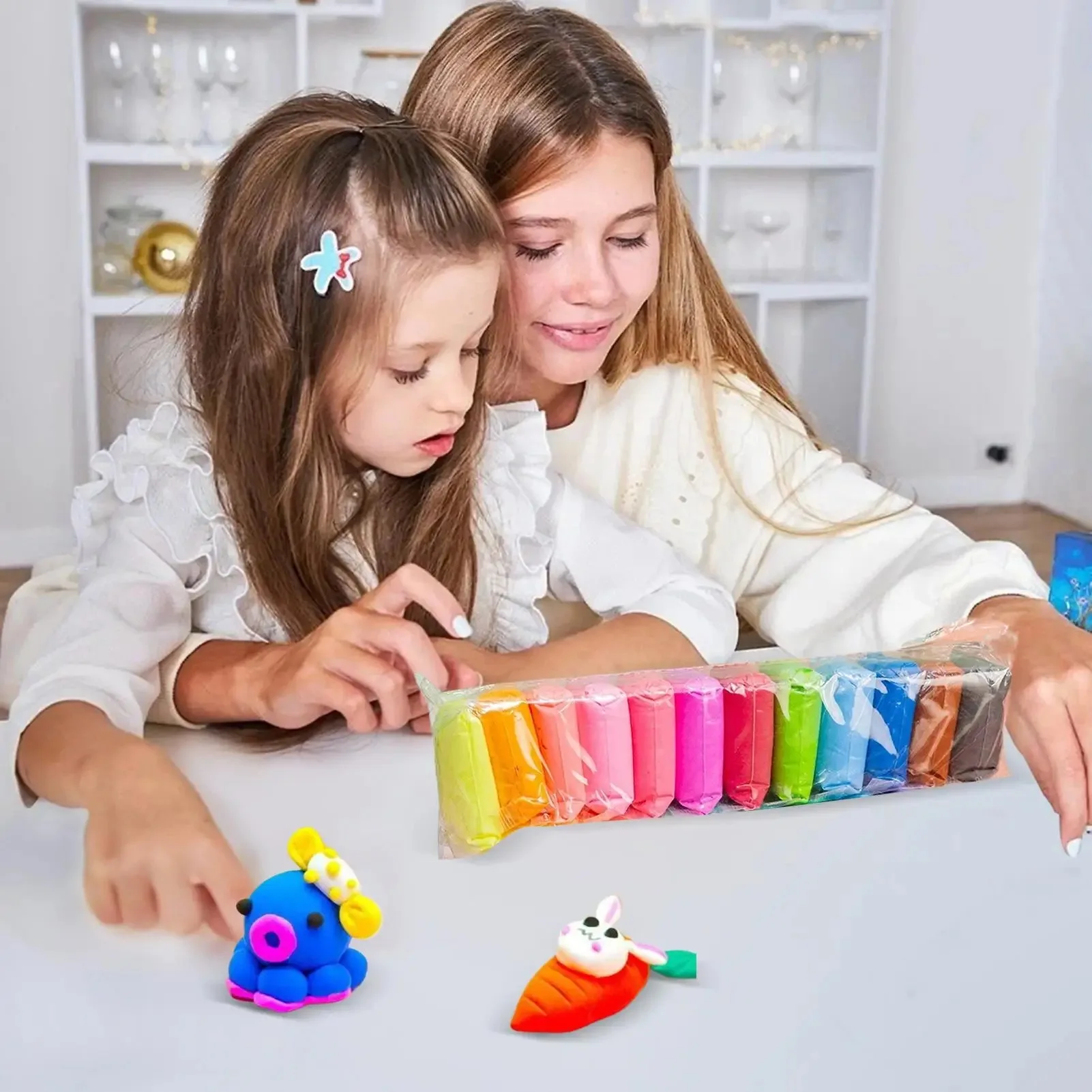 100g 500g Air Dry Clay Ultra Light Magic Polymer Modeling Clay Super Light Clay Kids Children Soft Creative Tool DIY Crafts thumbnail 2