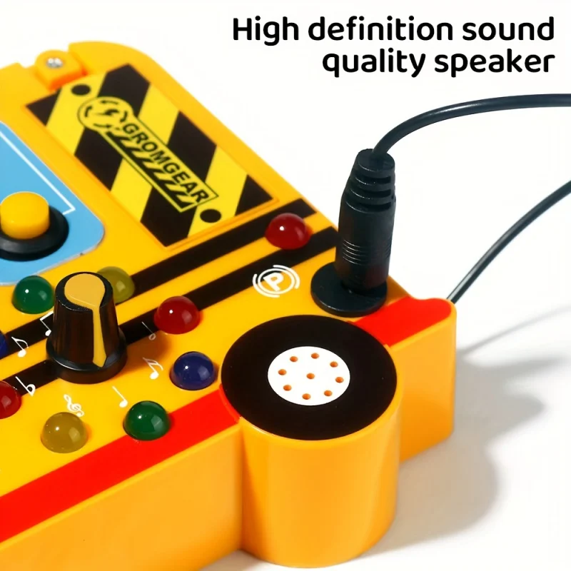 Interactive school bus learning toy with lights, switches and realistic engine sounds Sensory play for children 18 months and up thumbnail 4
