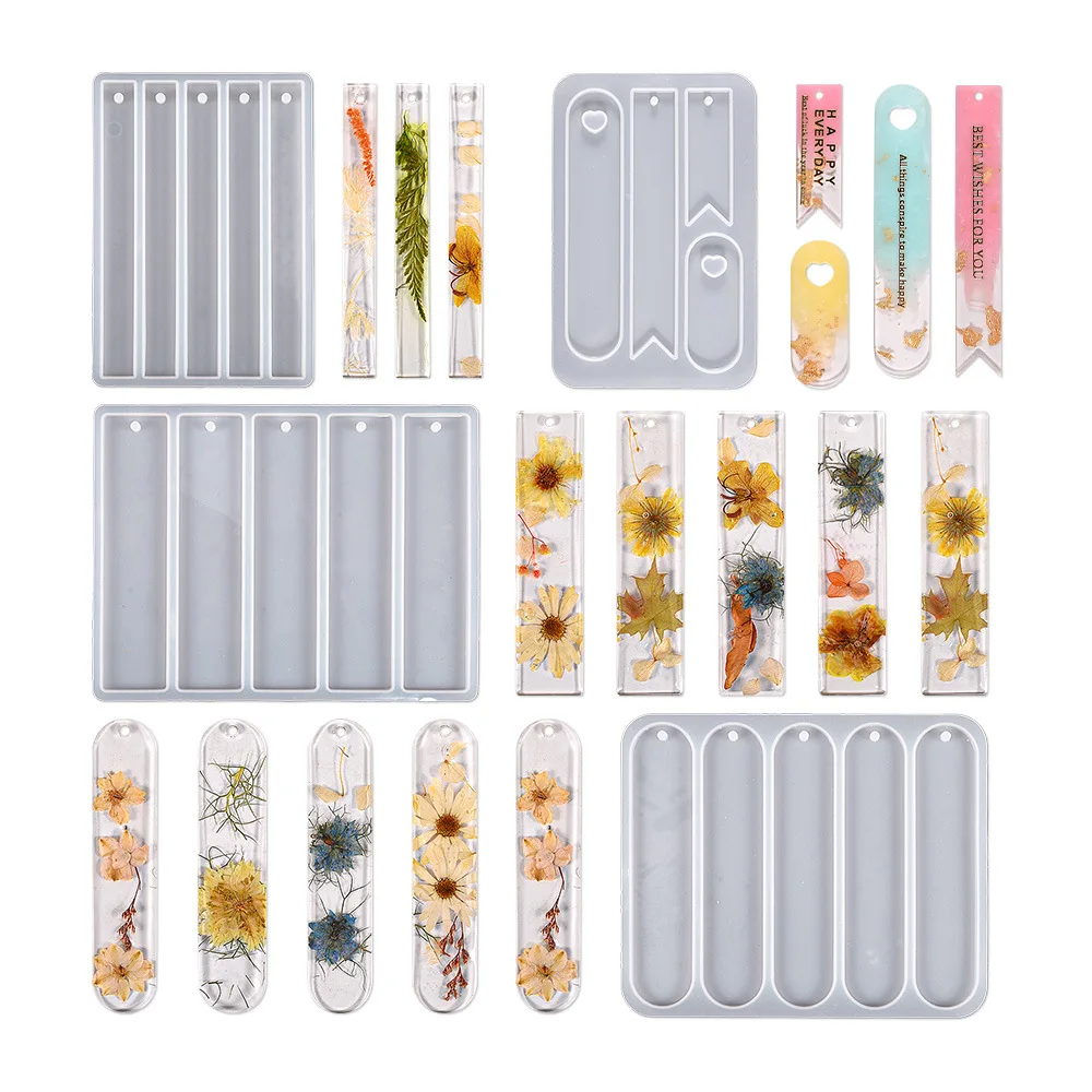 Bookmark Jewelry Casting Silicone Resin Mold Set for DIY Bookmark Pendants Bookmark Molds Silicone Molds Resin Jewelry Making thumbnail 2