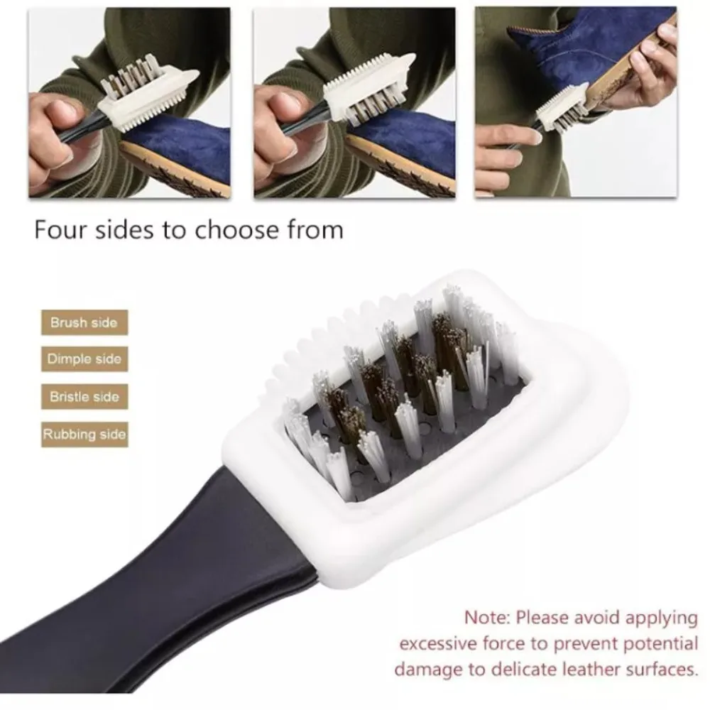 4Pcs/Set Stain Removal Suede Brush Kit With Eraser Cleaning Tool Home Use Nubuck Brushes Kit Boots Cleaning Cloth for Shoes thumbnail 4