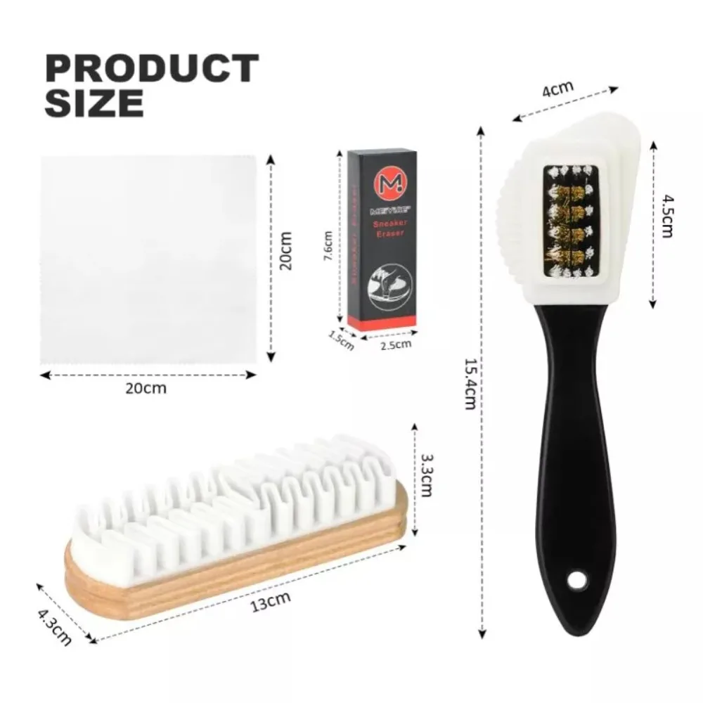 4Pcs/Set Stain Removal Suede Brush Kit With Eraser Cleaning Tool Home Use Nubuck Brushes Kit Boots Cleaning Cloth for Shoes thumbnail 5