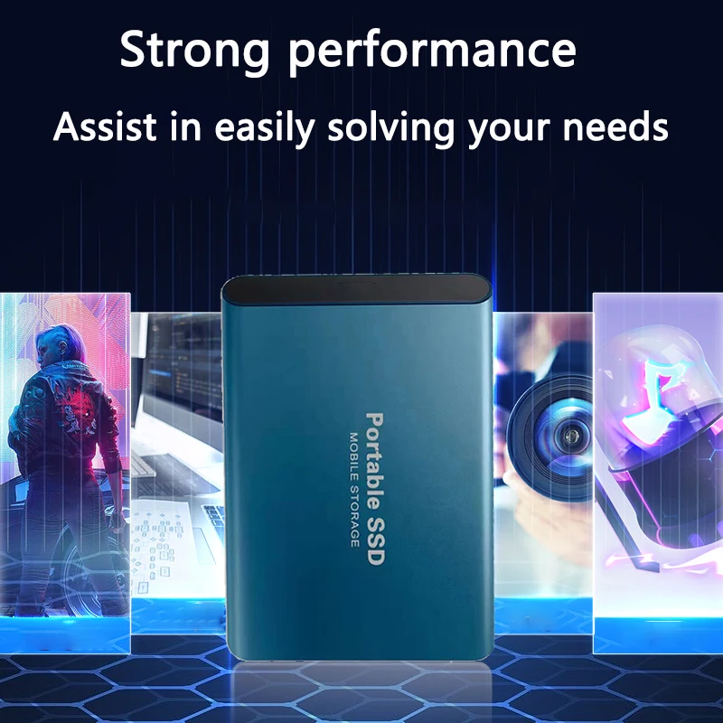 New External Hard Drive 2TB Portable SSD 4TB High-Speed Hard Disk 128TB Mass Mobile Solid State Drive USB3.1 for Laptops/PC/MAC thumbnail 3