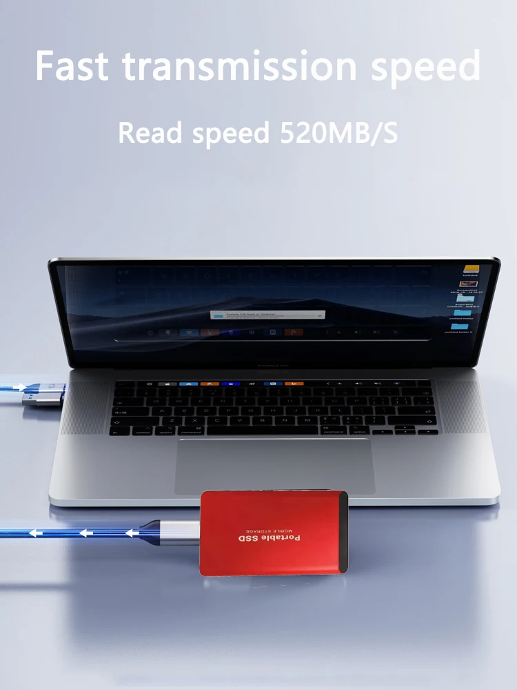 New External Hard Drive 2TB Portable SSD 4TB High-Speed Hard Disk 128TB Mass Mobile Solid State Drive USB3.1 for Laptops/PC/MAC thumbnail 4