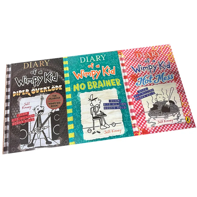 3 Books/set 17-19 Diary Of Wimpy Kid English Book Children Fiction Books Manga Novel Books In English Manga thumbnail 5