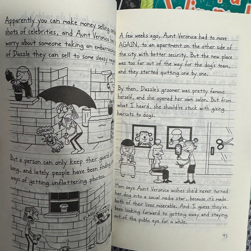 3 Books/set 17-19 Diary Of Wimpy Kid English Book Children Fiction Books Manga Novel Books In English Manga thumbnail 4