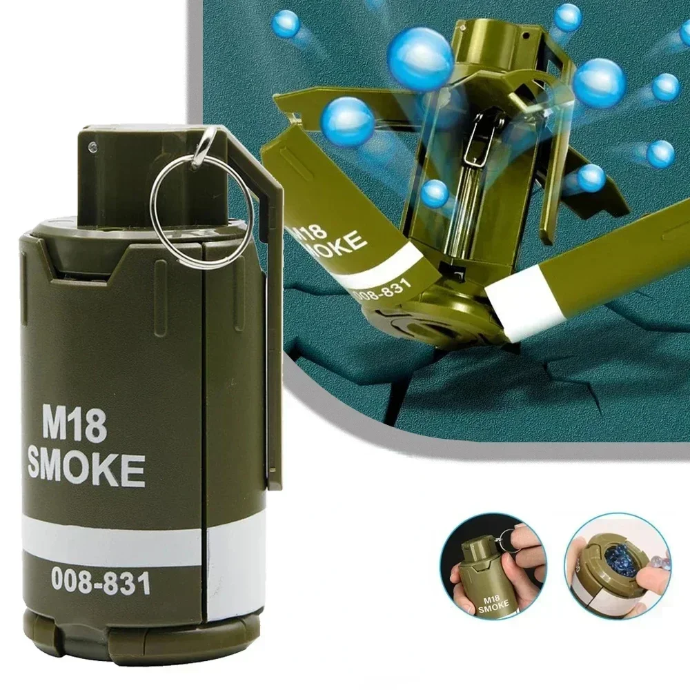 Tactical Airsoft Grenades M18 Smoke Paintballs Ater Ball Model Re-usable Ater Gel Ball Paintball Toys Battle Game Outdoor Sport thumbnail 3