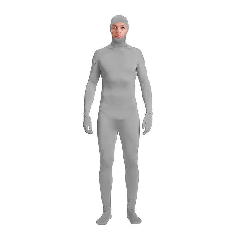 Halloween Zentai Invisible Jumpsuit Cosplay Costume Bodysuits Carnival Skin Tight Suit Spandex Stretch Disappearing Jumpsuit thumbnail 5