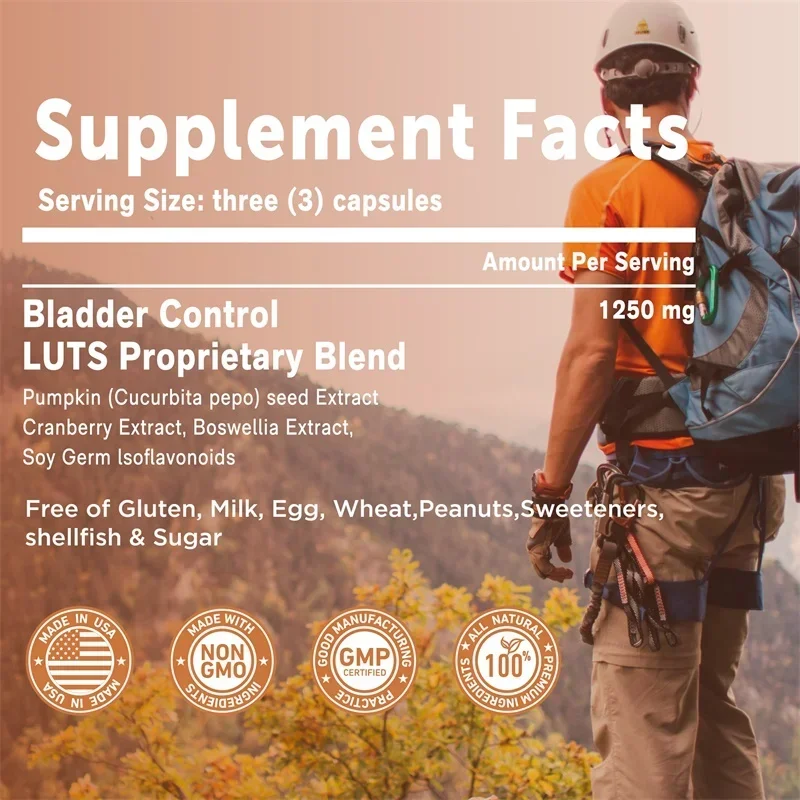 Bladder Control Supplement - Supports Urinary Tract Function and Bladder Health, Helping To Cleanse and Protect thumbnail 2