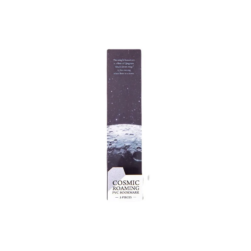 5 Sheets Per Set Space Themed Bookmark Science Fiction Starry Sky Design Reading Page Markings Student Office Stationery thumbnail 5