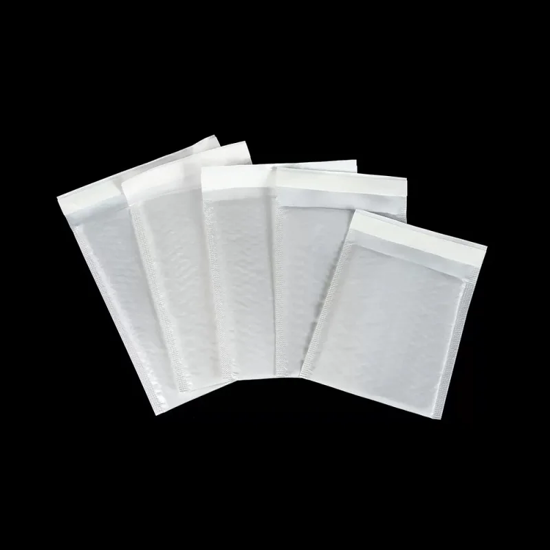 100Pcs White Bubble Envelopes With Bubble Buffering And AntiCollision SelfAdhesive Sealing Strips For Express Packaging thumbnail 2