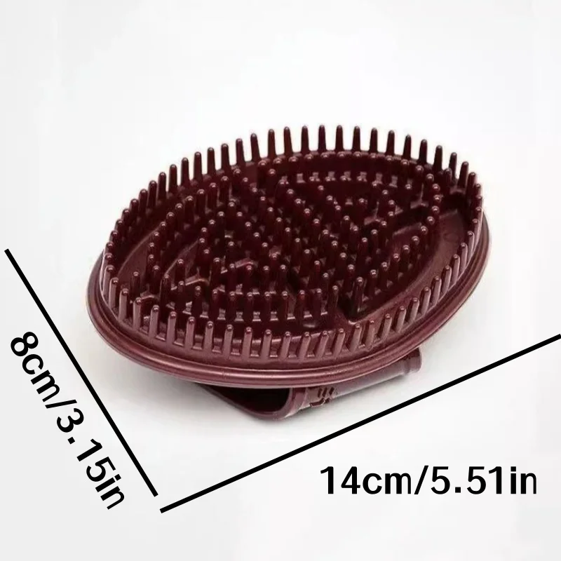 2Pcs Scorpion Comb Manual Massage Meridian Brush Silicone Five Elements Meridian Brush Glove Design Eco-Friendly Material Smooth Brushing Points Home Leisure Massage Soft and Comfortable Can Be Used All over the Body thumbnail 6