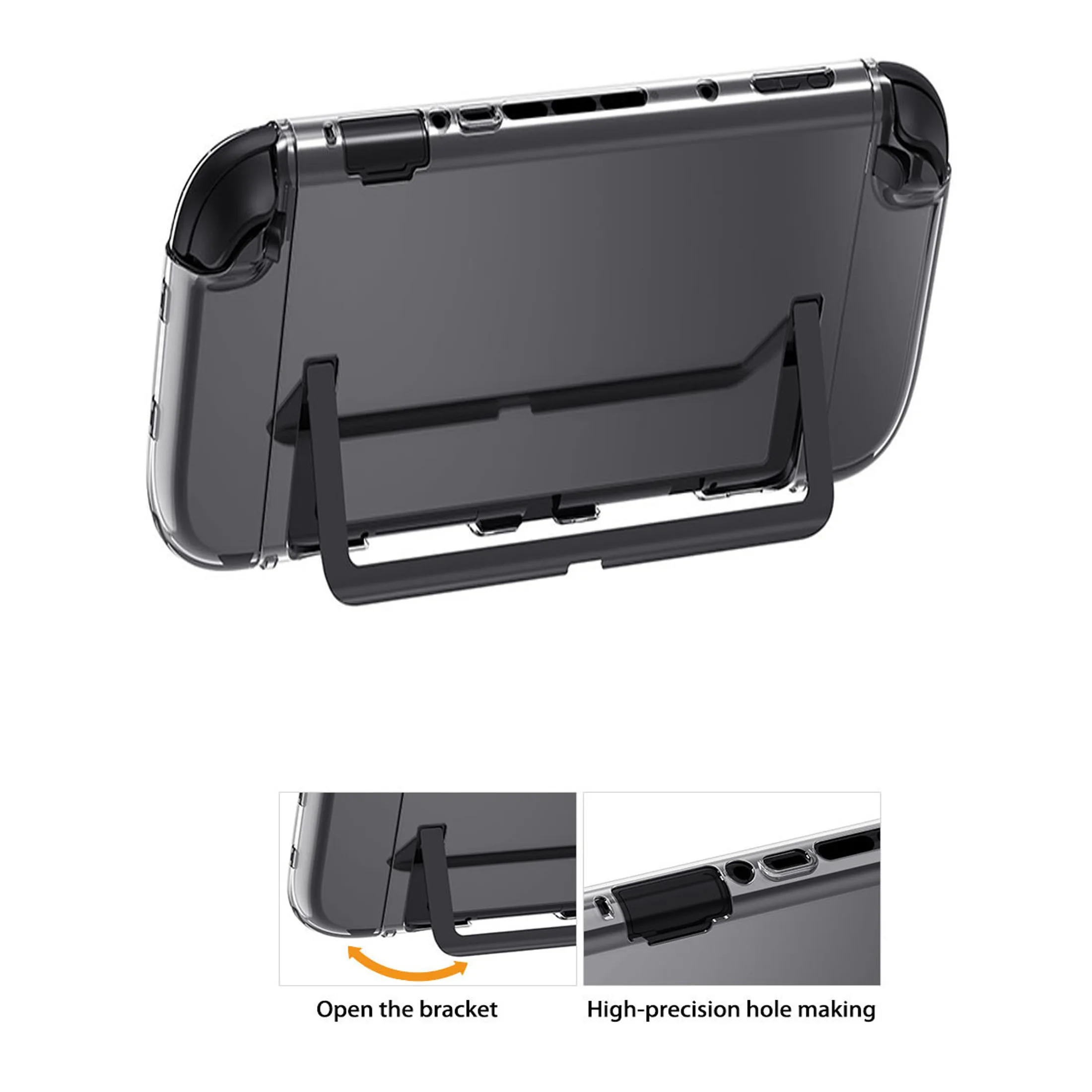 Dockable Cover Transparent Protective Case Compatible with Nintendo Switch 2, 2 TPU Covers for Joycon, Anti-Scratch thumbnail 2