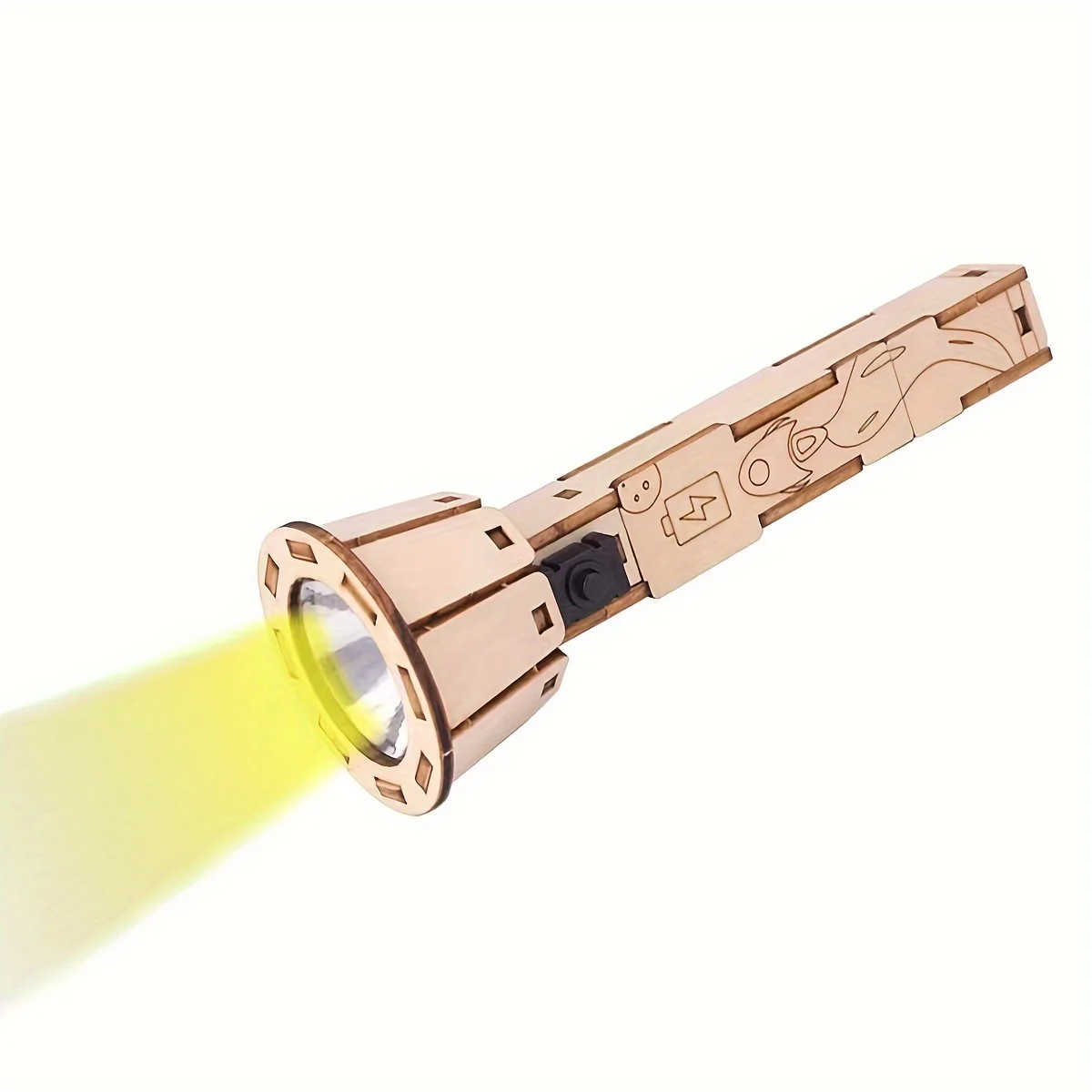 3D Wooden Puzzle Flashlight Model Kits DIY Small Production Set for  Physics Science Experiments thumbnail 3
