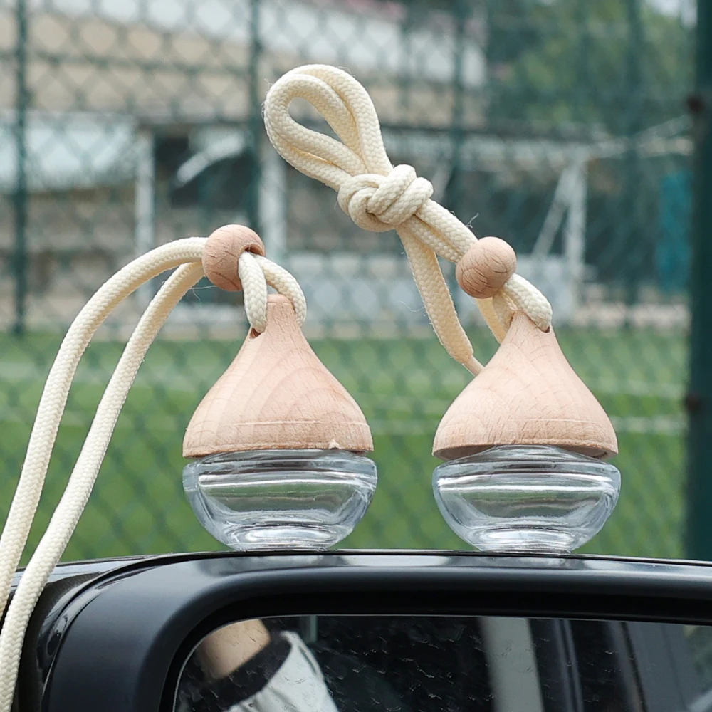 Round Car Perfume Bottle Ornament Aromatherapy Essential Oil Bottle Hanging Auto Air Freshener Car Decoration Interior for Home thumbnail 4