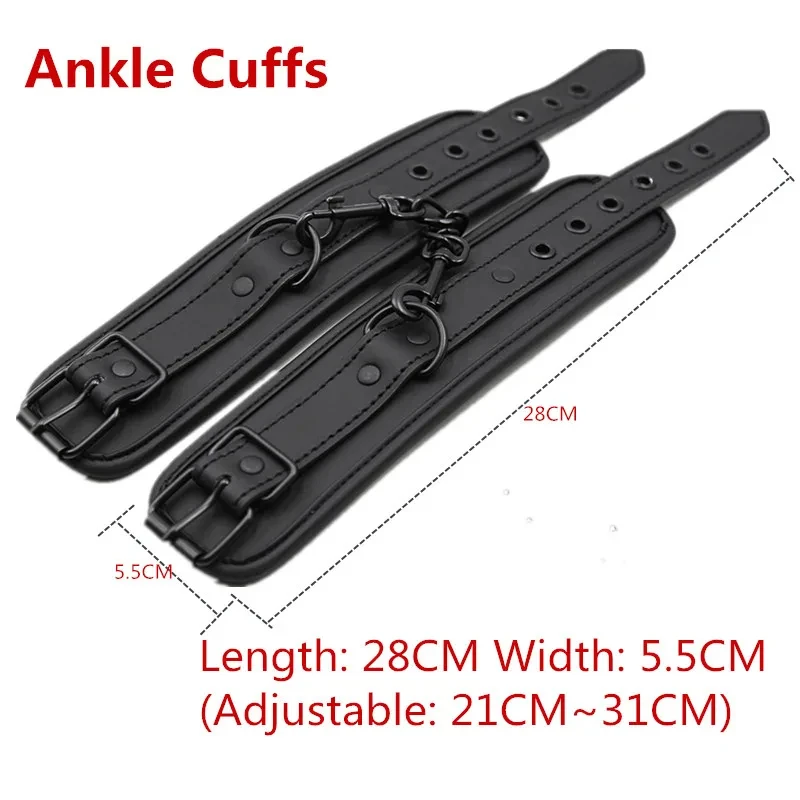 Sex Toys for Woman BDSM Sex Bondage Set Erotic Adults Toys Handcuffs Ankle Cuffs Collar Sex Toy Kit Adults Games Sex Products thumbnail 4