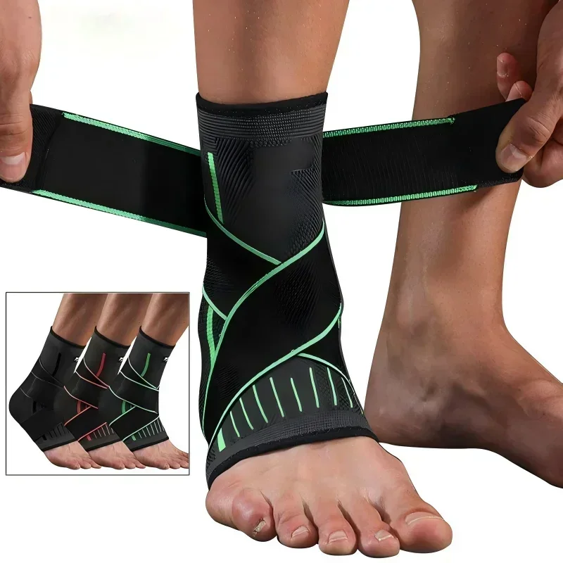 Adjustable Elastic Ankle Brace Compression Sleeve Foot Support Stabilizer for Plantar Fasciitis Achilles Tendonitis Sports Sock thumbnail 2