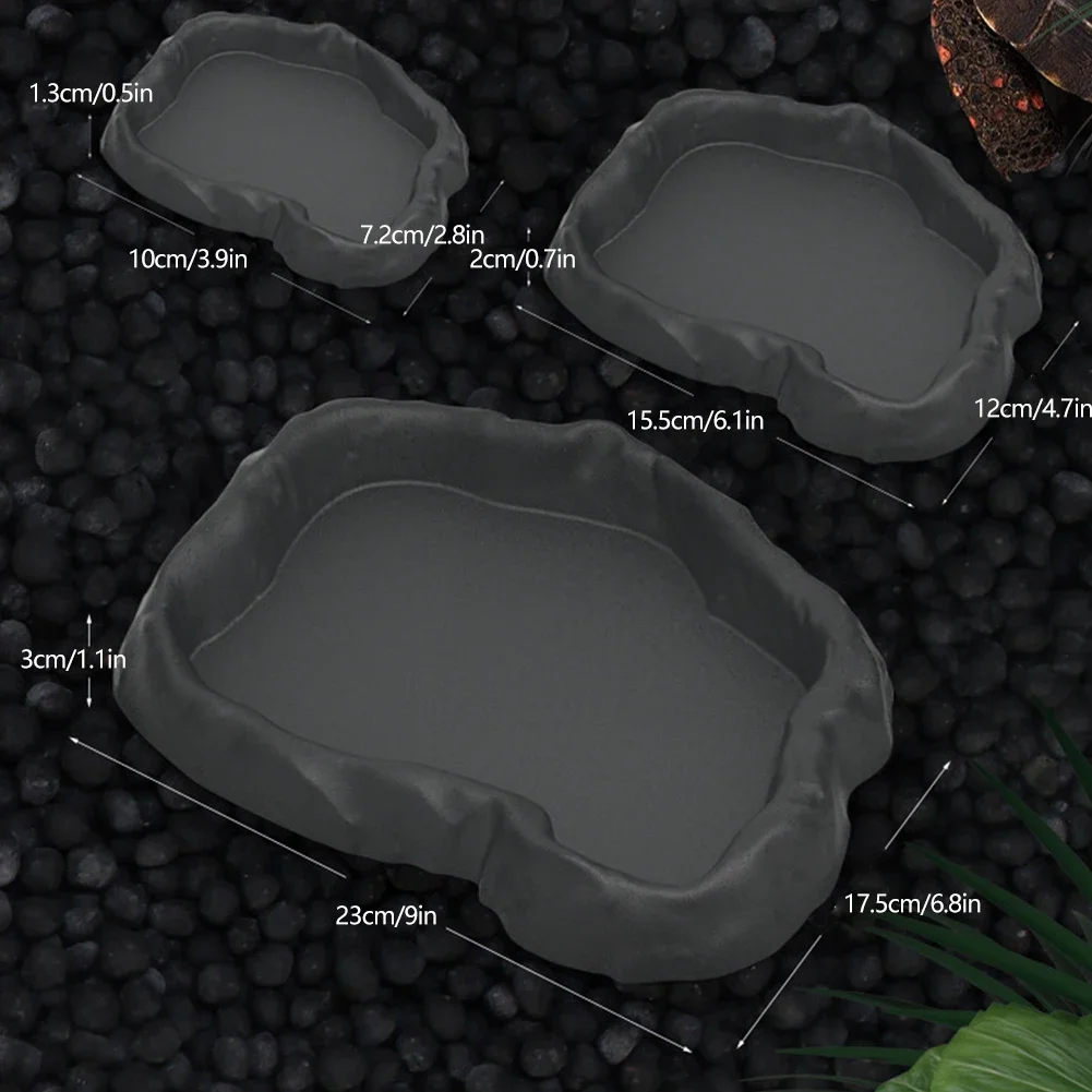 Crawler Pet Feeder Basin Reptiles Amphibians Drinking Feeder Turtle Tortoise Scorpion Lizard Crab Bowl Small Pet Supplies thumbnail 6