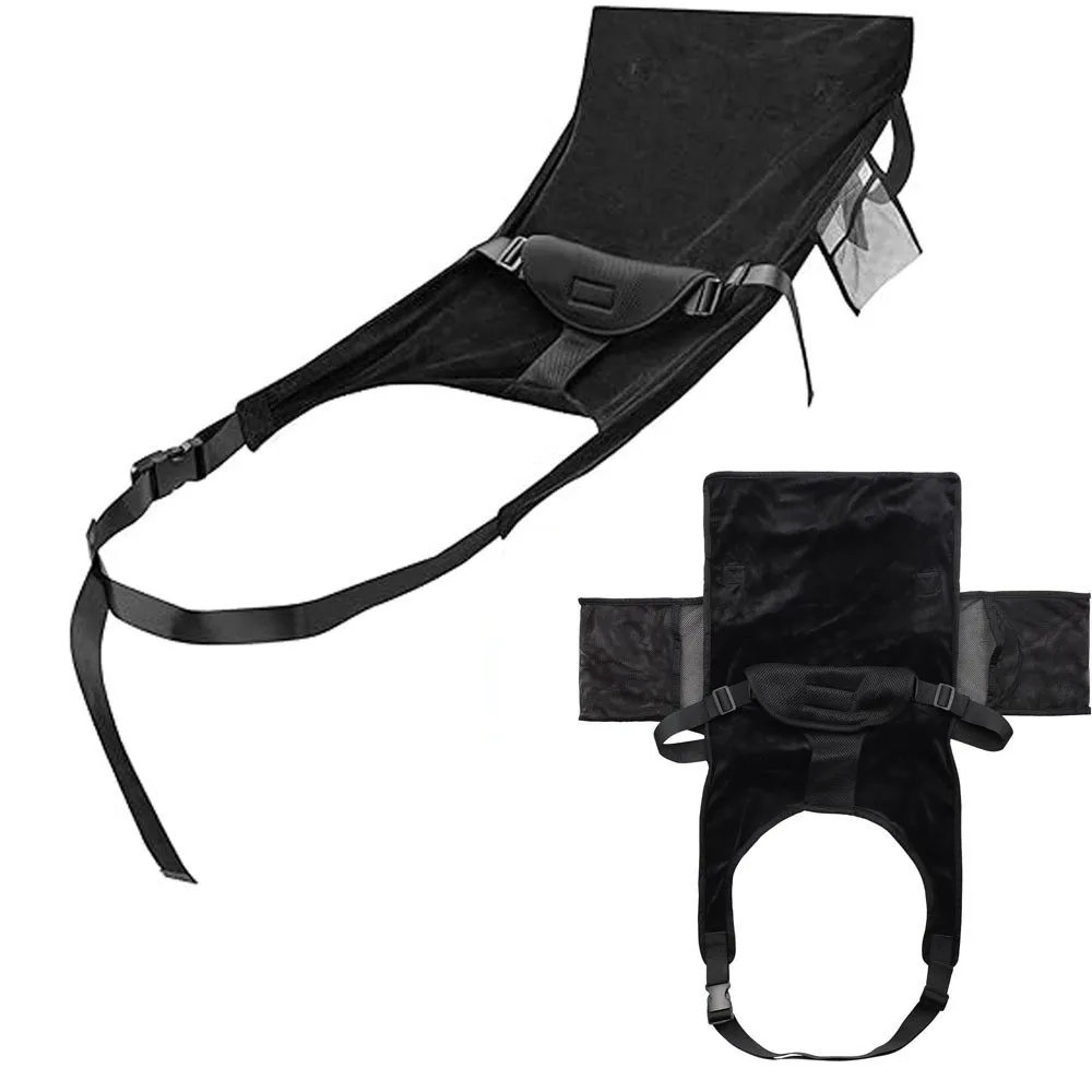 Breathable Airplane Seat Extender with Side Pocket Comfort Design Toddler Airplane Bed Portable Foldable Travel Foot Hammock thumbnail 3