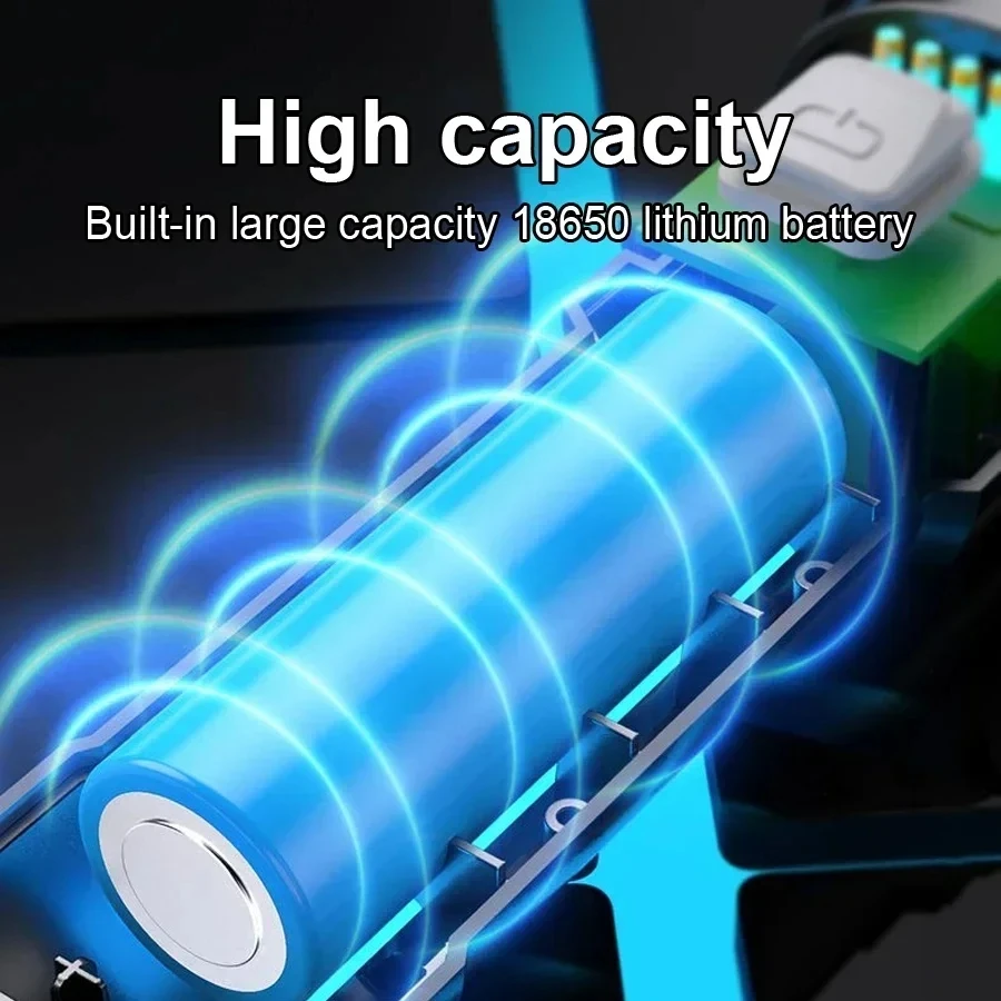 100000LM Super Bright Flashlight Type-C Rechargeable LED Torch Long Range Tactical Lamp for Outdoor Waterproof Camping Lantern thumbnail 4