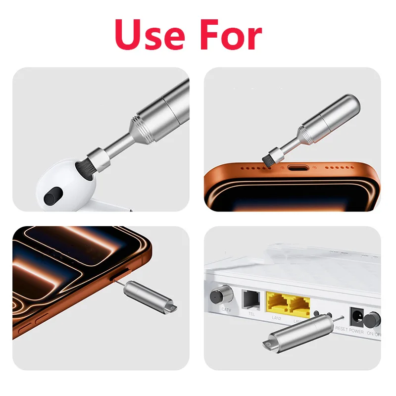 SIM Card Tray Removal Tool Eject Pin Earbuds Cleaning Brush Reset Tools Needle Opener Cleaner Pen Kit for iPhone Airpods thumbnail 3