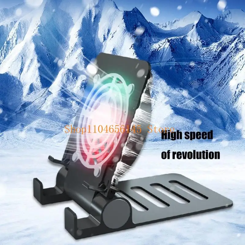 USB Power Gaming Radiator Cooling Fan Stand Accessory For Tablets Phones Portable Quiet Coolers With Adjustable Angle thumbnail 4