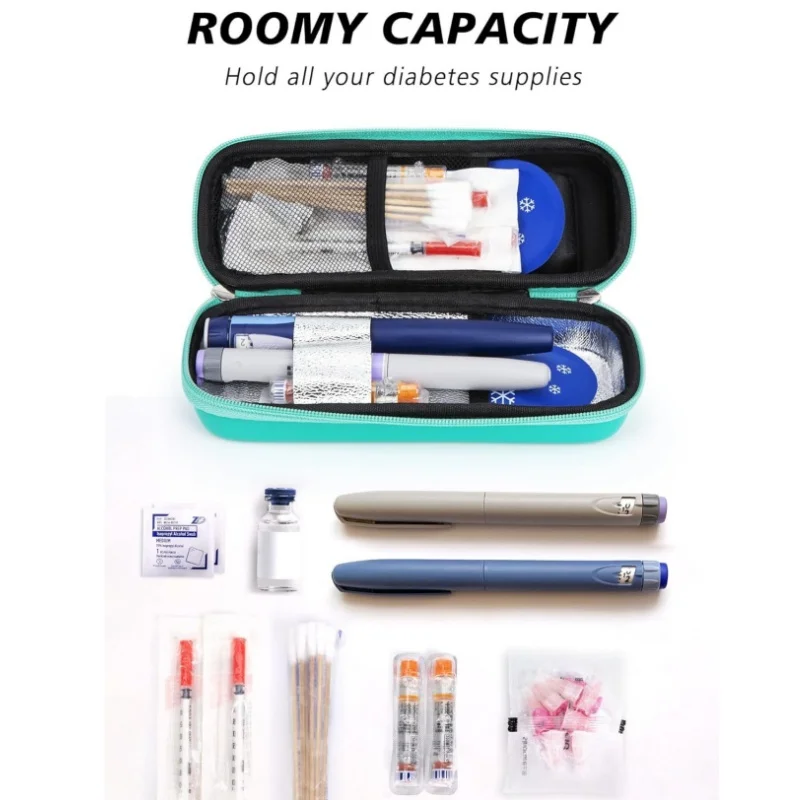 Insulin Cooler with Temperature Display - Medicine Refrigerated Bag with 2 Ice Pack for Diabetic Medication Pen Travel Daily Use thumbnail 5