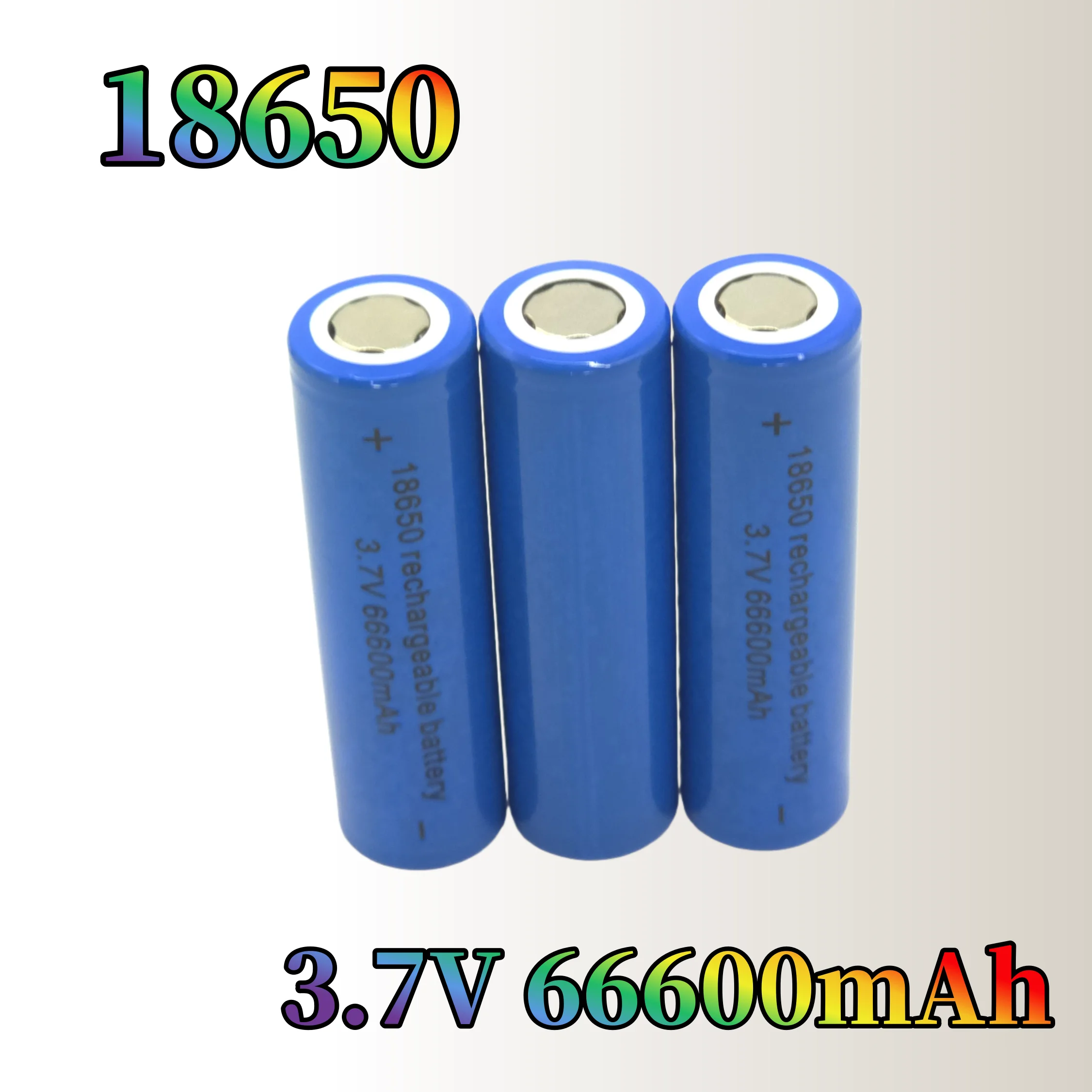 3.7V 18650 Rechargeable Battery 66600mAh – Special for High-Intensity Lighting Equipment, Supports High-Rate Discharge thumbnail 2