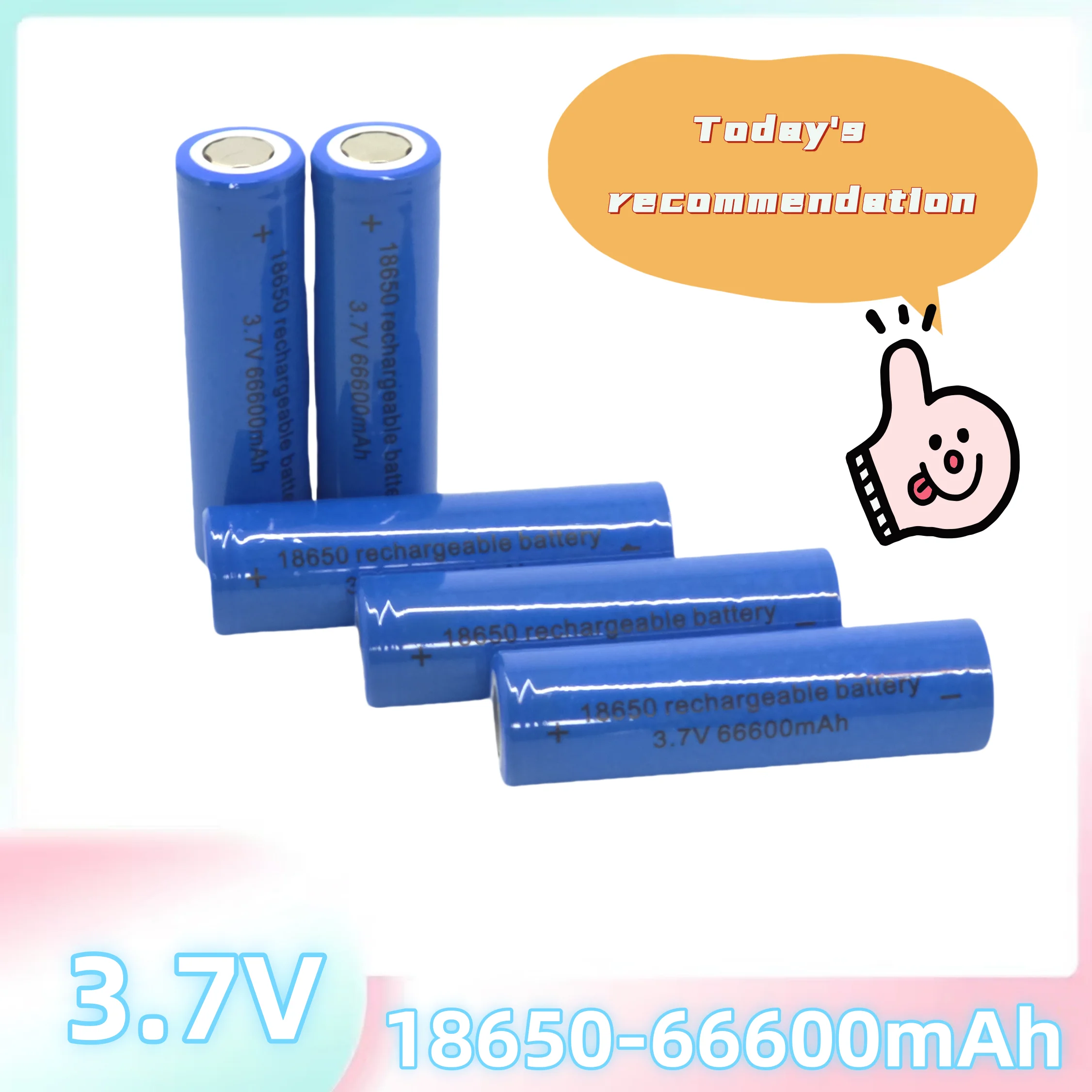 3.7V 18650 Rechargeable Battery 66600mAh – Special for High-Intensity Lighting Equipment, Supports High-Rate Discharge thumbnail 5