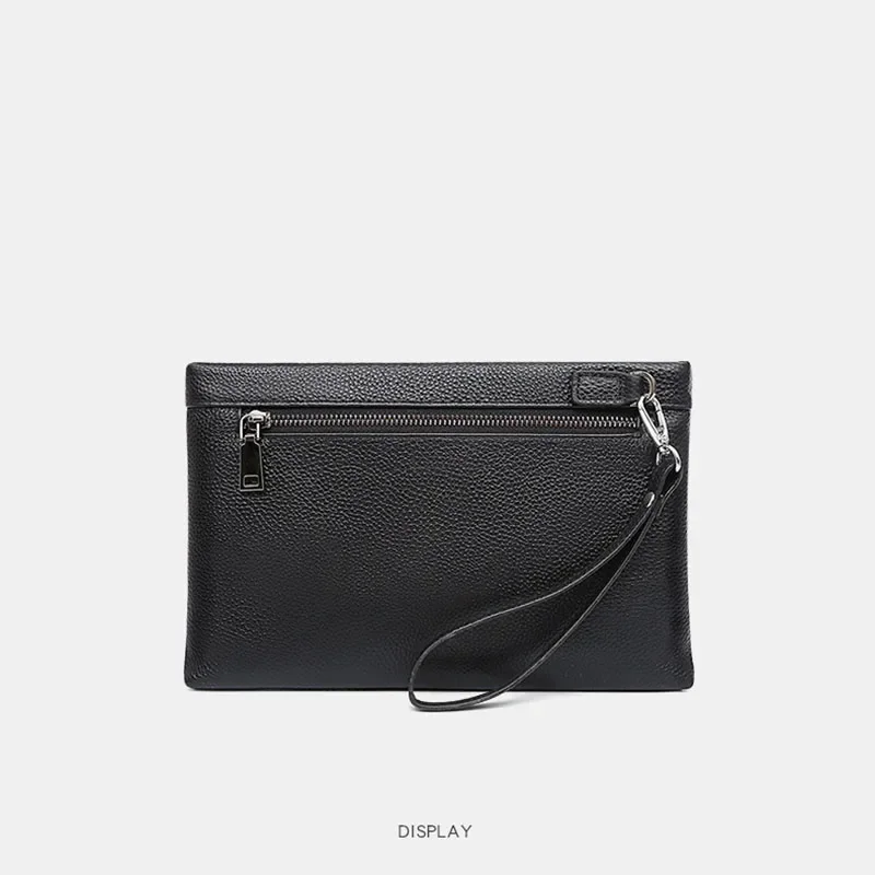 Men's Leather Clutch Bag Multi-Functional Soft Leather Envelope Bag Large Capacity Casual Handbag for Daily Use thumbnail 5
