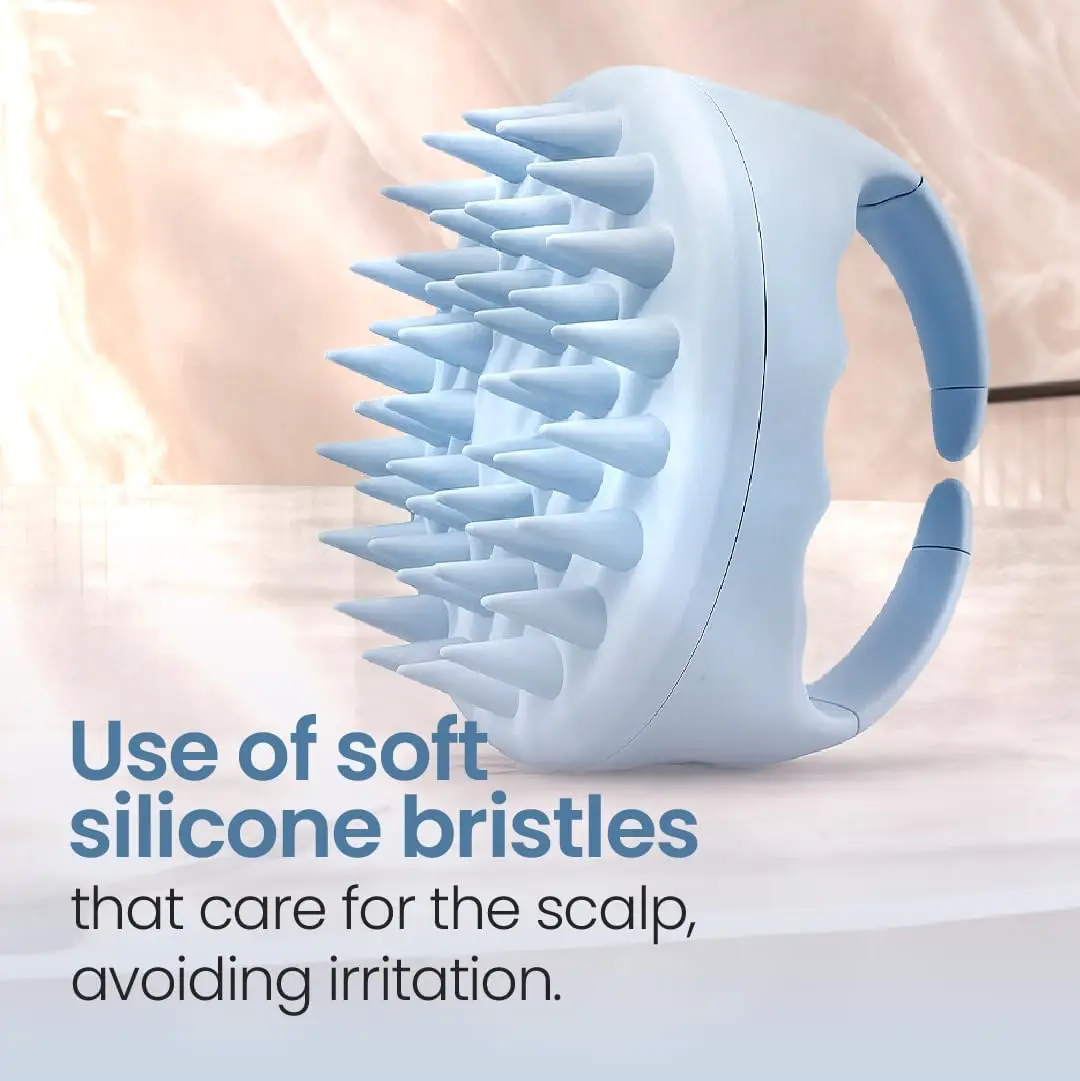 Hair Scalp Massager Shampoo Brush  Scalp Exfoliator for Dandruff Removal for Hair Growth Wet Dry Scalp Exfoliator Brush thumbnail 2