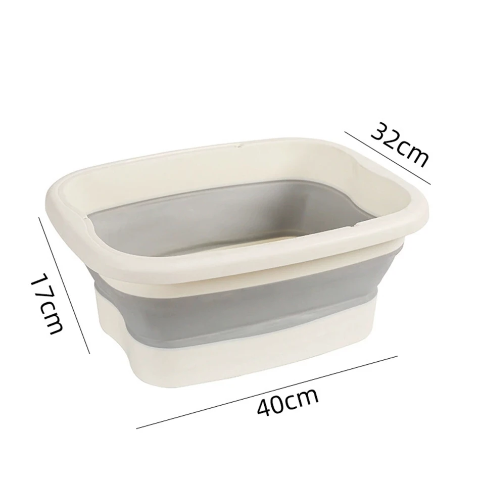 Foldable Foot Bath Tub–Portable, Covered Basin With Ergonomic Design, Silicone Thickening Suitable For Travel And Home Use thumbnail 2